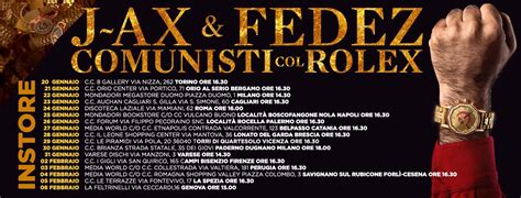 j ax e fedez comunisti col rolex tracklist|‎Comunisti col Rolex .